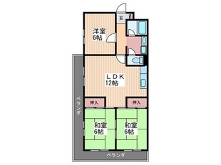 コ－ポラスの物件間取画像